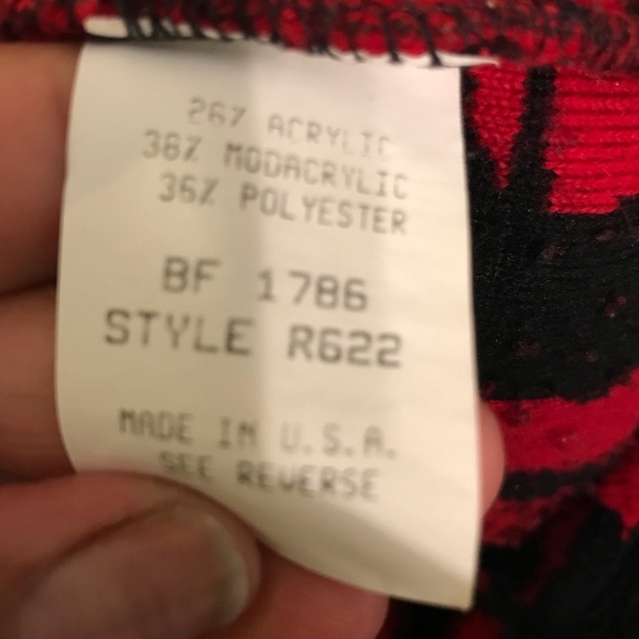 Women’s Barn Fly Ranch Collection Red & BlackPattern Button Up Jacket - Picture 14 of 15